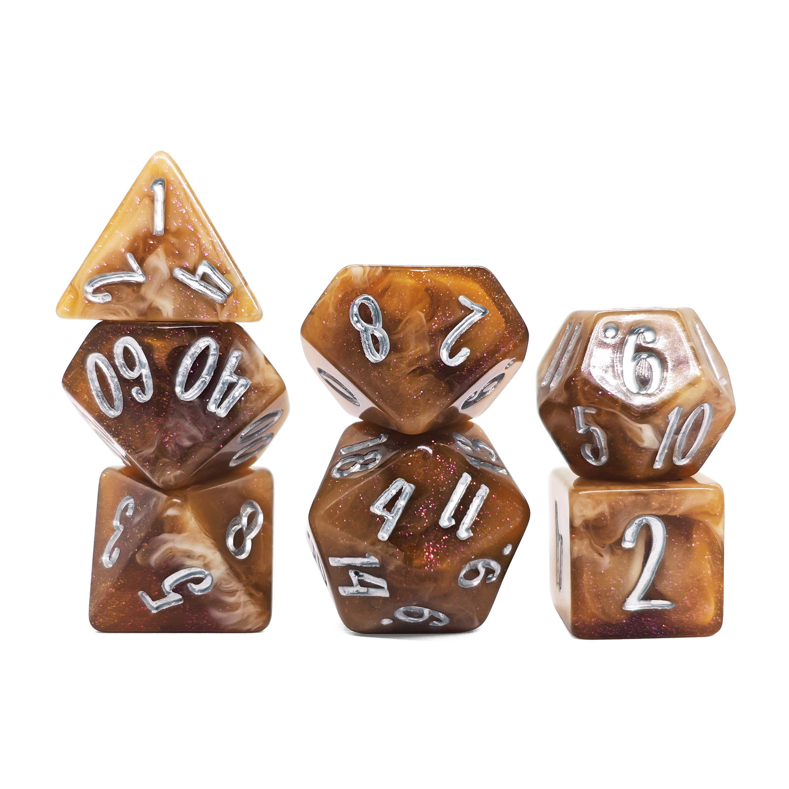 7Pcs Rosa Cappuccino Swirl Gli - đánh giá và giá Resin Glitter Pack
