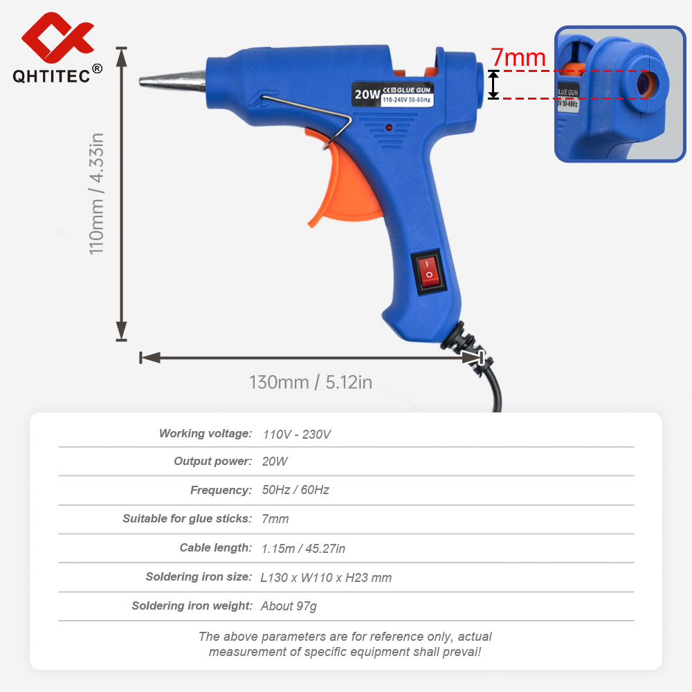 JCD 20W Hot Melt Glue Gun With - đánh giá và giá Heat Gun Small