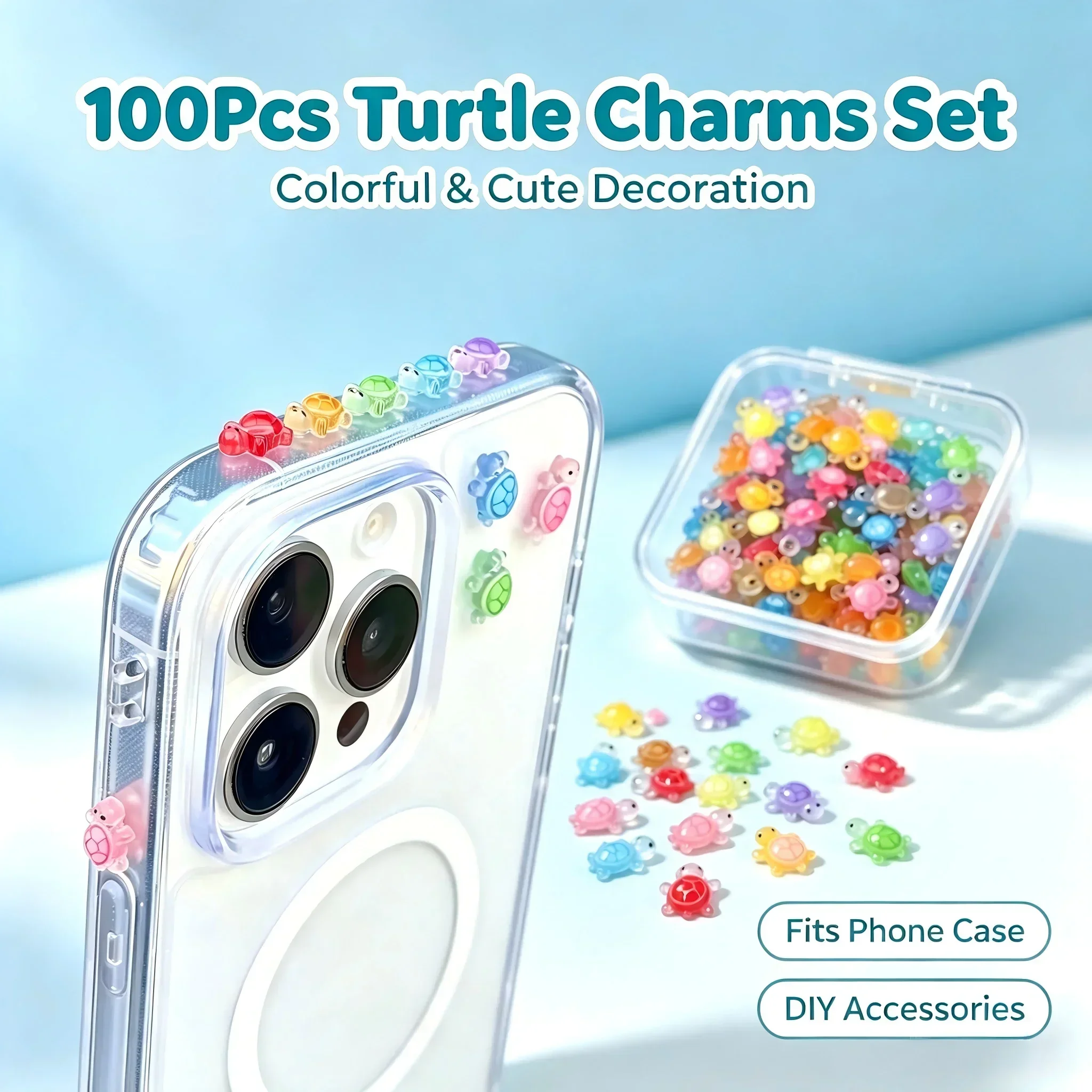 100Pcs/ Lucky Turtle Resin Cha - đánh giá và giá Resin Crafts Diy