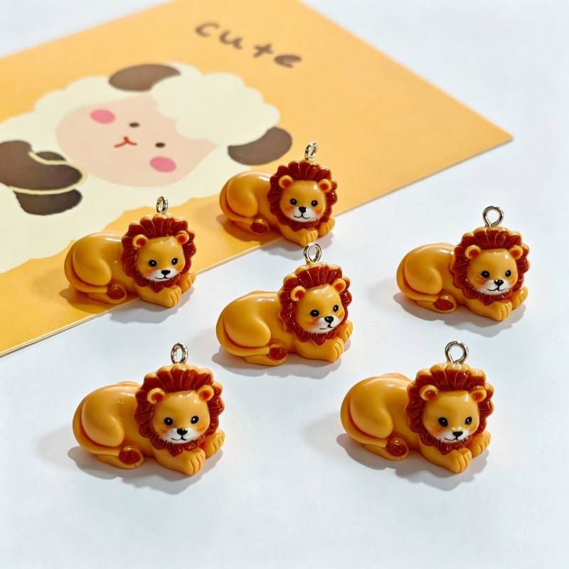 6Pcs Resin Simulation Cute Lio - đánh giá và giá Resin Crafts Diy