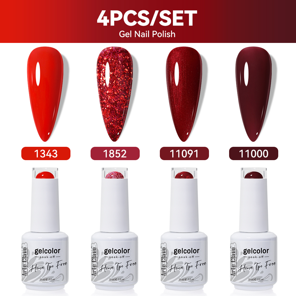 Arte Clavo 4pcs/Set Gel Nail P - đánh giá và giá Resin Glitter Pack