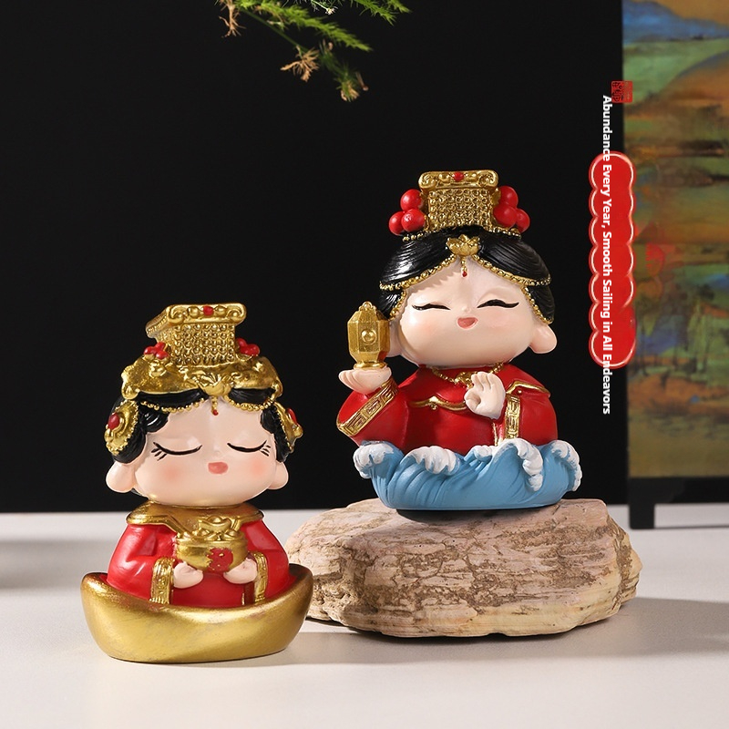 Chinese Style Mazu Resin Figur - đánh giá và giá Crafting Resin