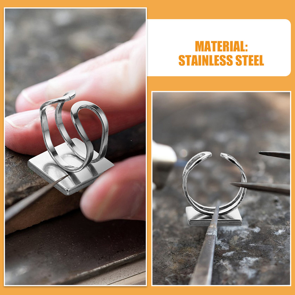4Pcs Stainless Steel Ring Base - đánh giá và giá Resin Crafts Diy